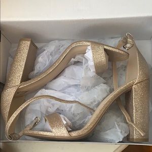 Windsor gold glitter heel